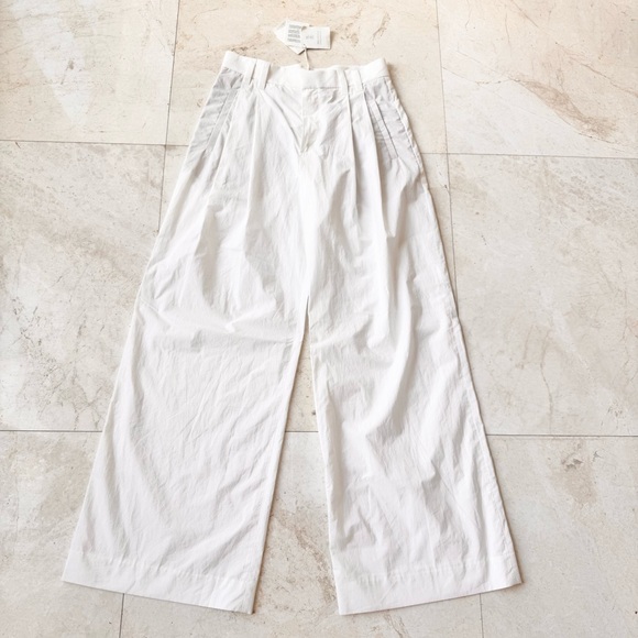 Brunello Cucinelli White Wide-Leg Pants size 4 - Picture 4 of 14